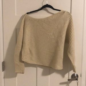 Off-the-shoulder sweater
